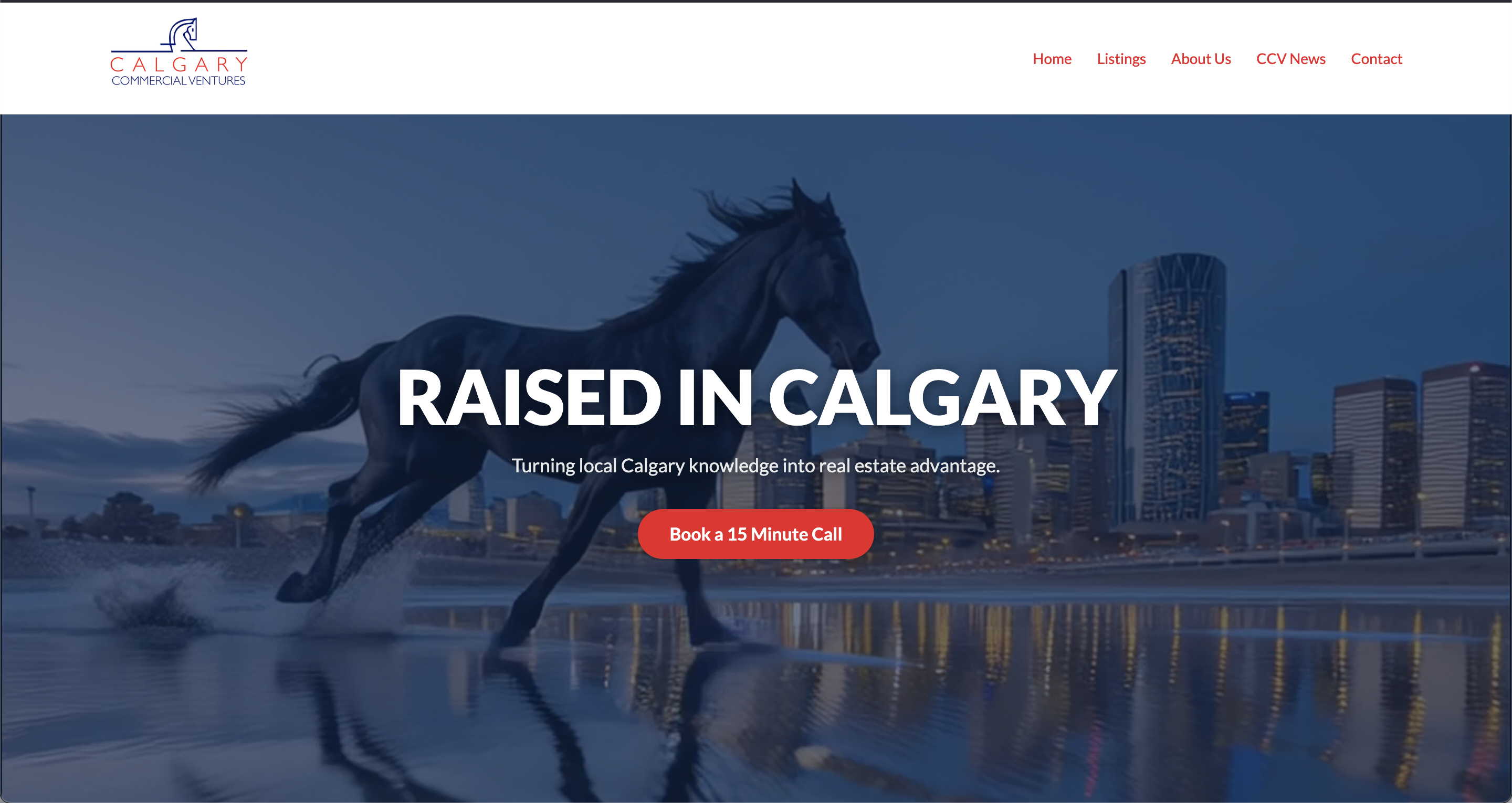 Calgary Commercial Ventures website preview