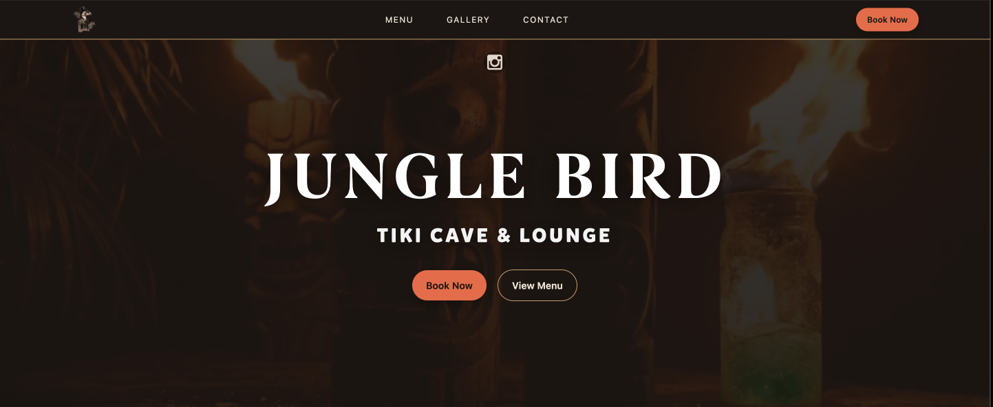 Jungle Bird website preview